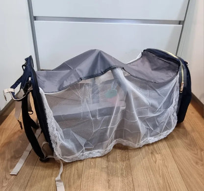 BabyLuxe Rugzak met Opvouwbaar Babybedje – Anti-Muggen & Grote Capaciteit 👶
